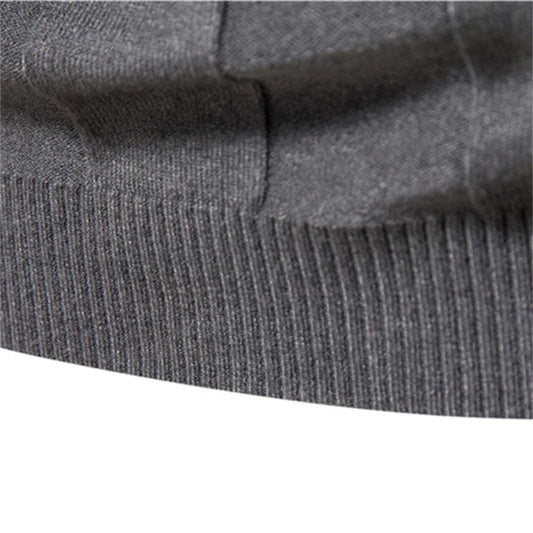 Sweater Autumn New Men's Turtleneck Casual Knitted Warm Bottoming Shirt Men's Solid Color Pullover