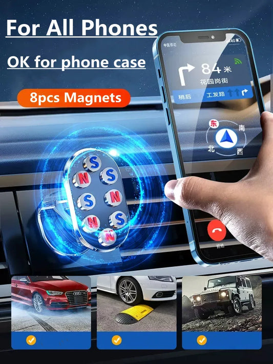Magnetic Car Phone Holder 360° Rotate Magnet