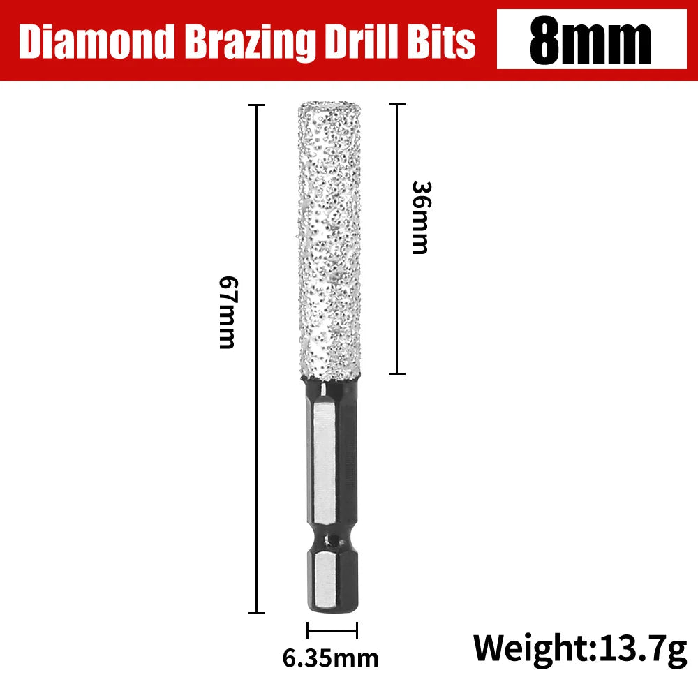 Drilling and Grinding Hexagonal Shank Diamond Drill Bit