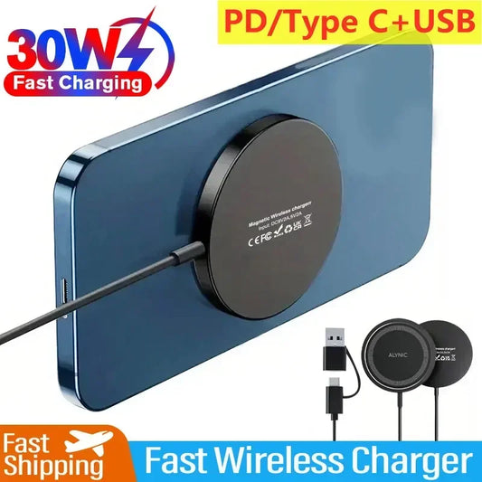 30W Magnetic Wireless Charger Pad Original Fast Charging