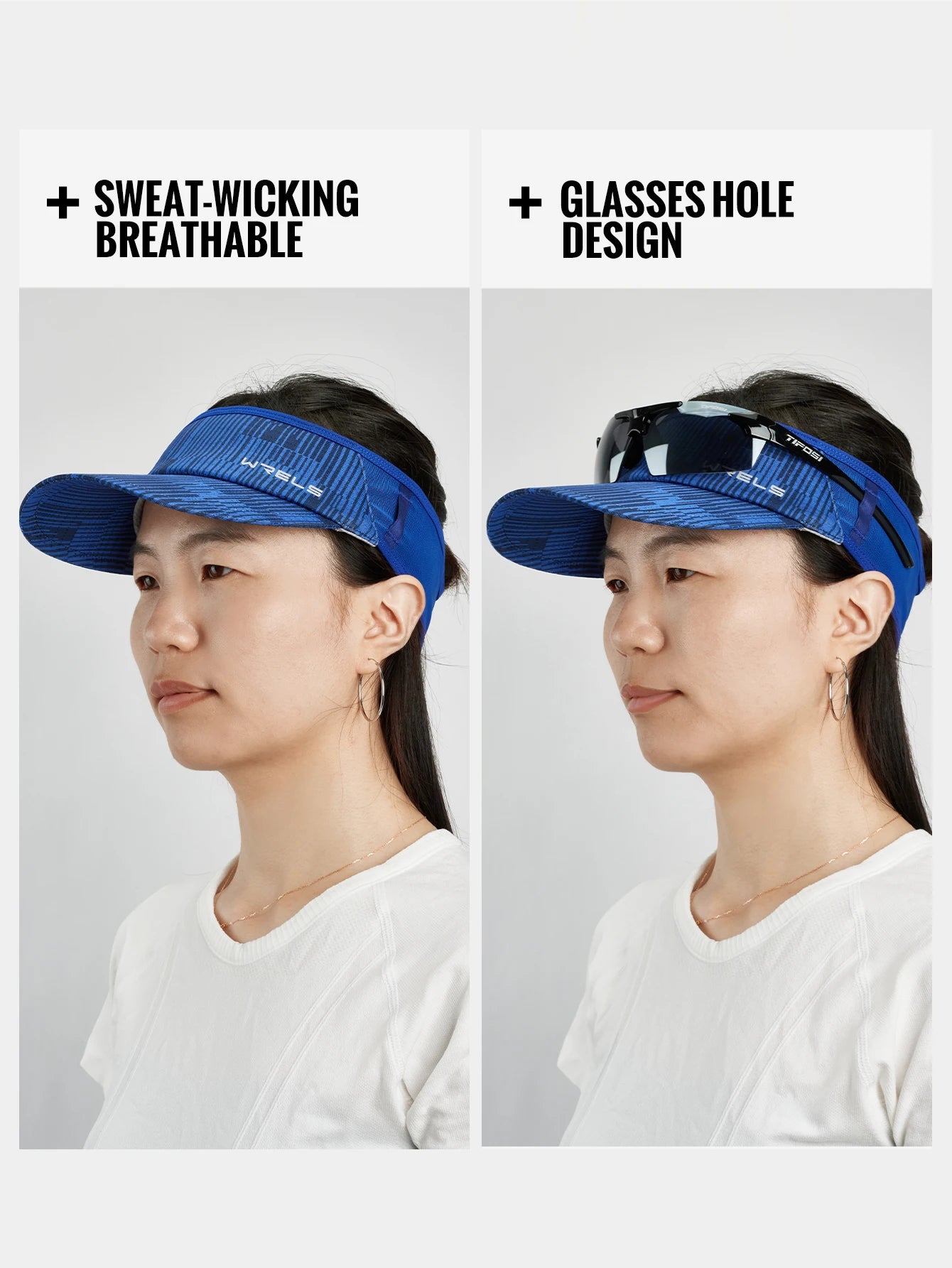 WRELS Sports Sun Visor Hats Adjustable Sun Visor Caps