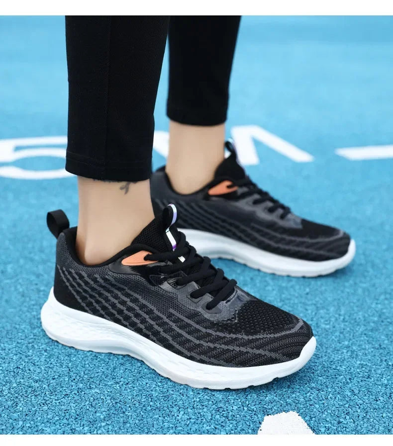 Women's Sports Shoes Spring 2025 New Knitted Casual Fashionable