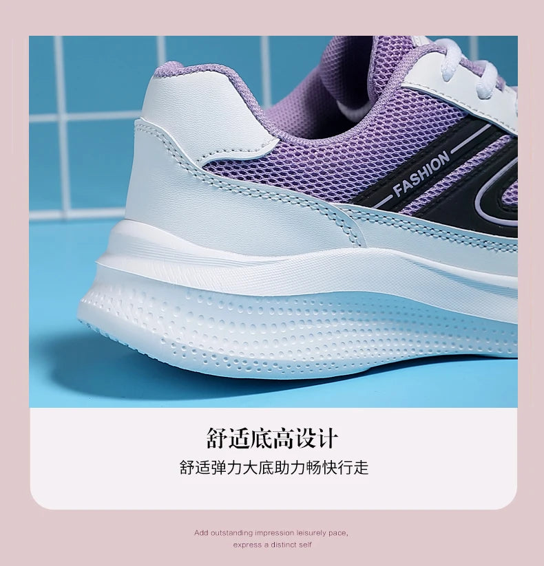 Sports shoes for women in spring and summer, lightweight,