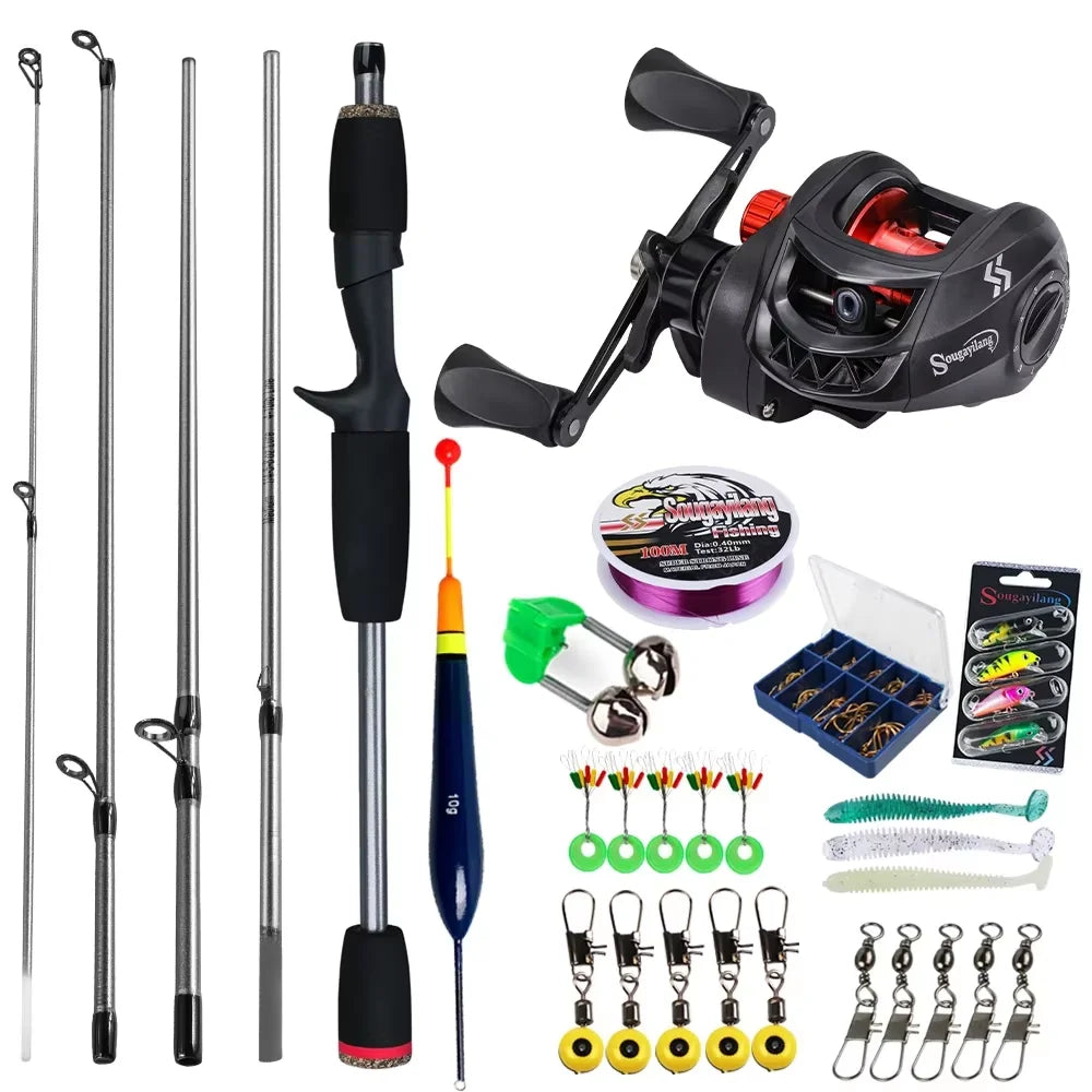 Sougayilang Baitcasting Fishing Rod and Reel Combo