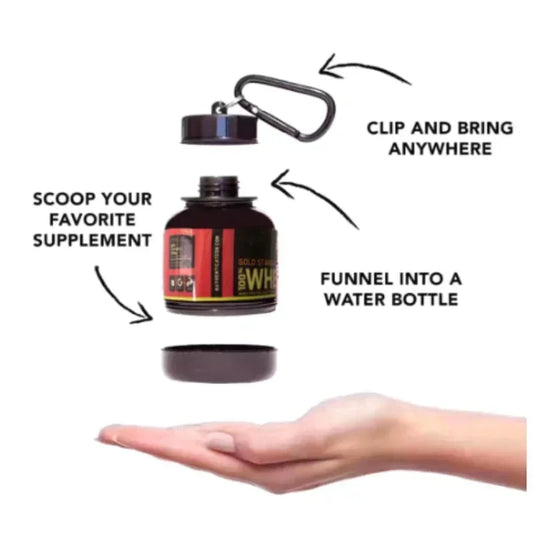 Portable Protein Powder Container Pill Organizer