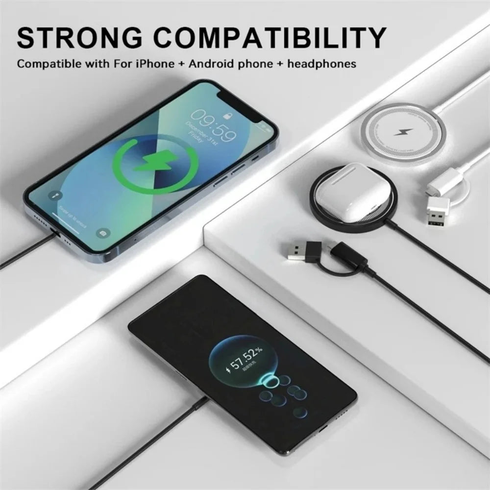 30w Magnetic Wireless Charger Pad for Macsafe iPhone 15 14 13 12 Pro