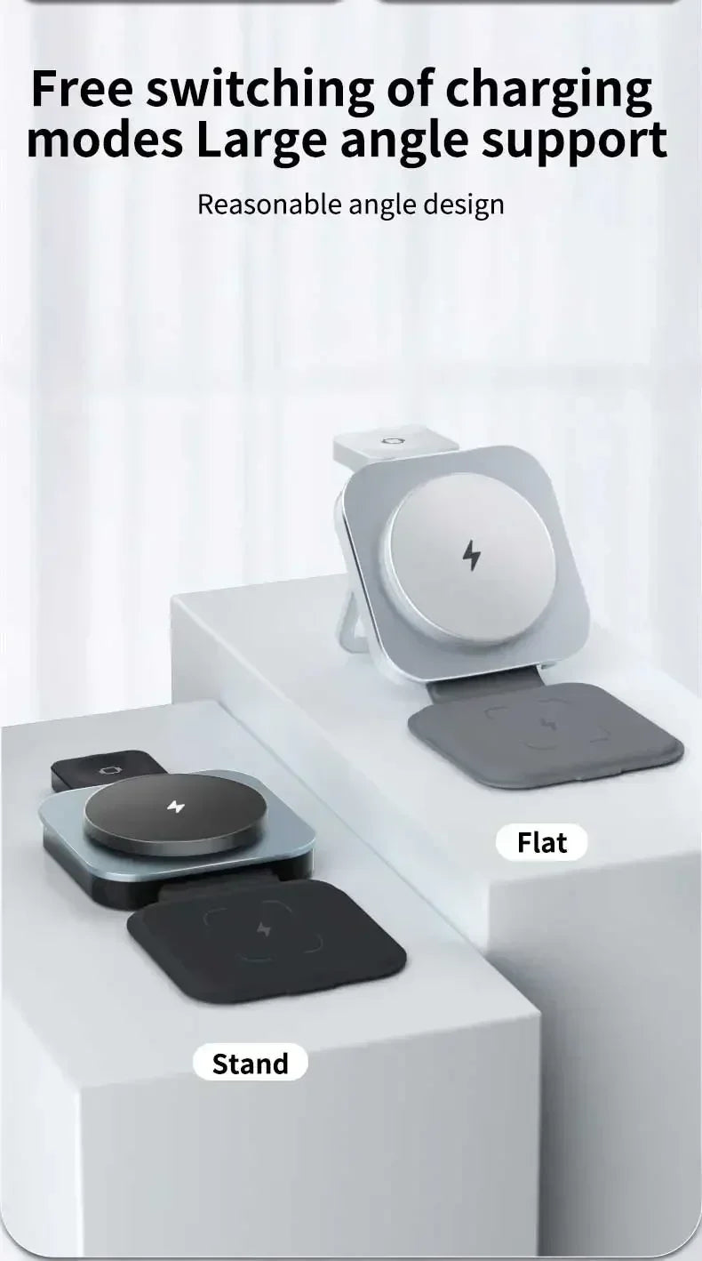Metal 30W Magnetic Wireless Charger Pad For iPhone 15 14 13 12 Pro Max