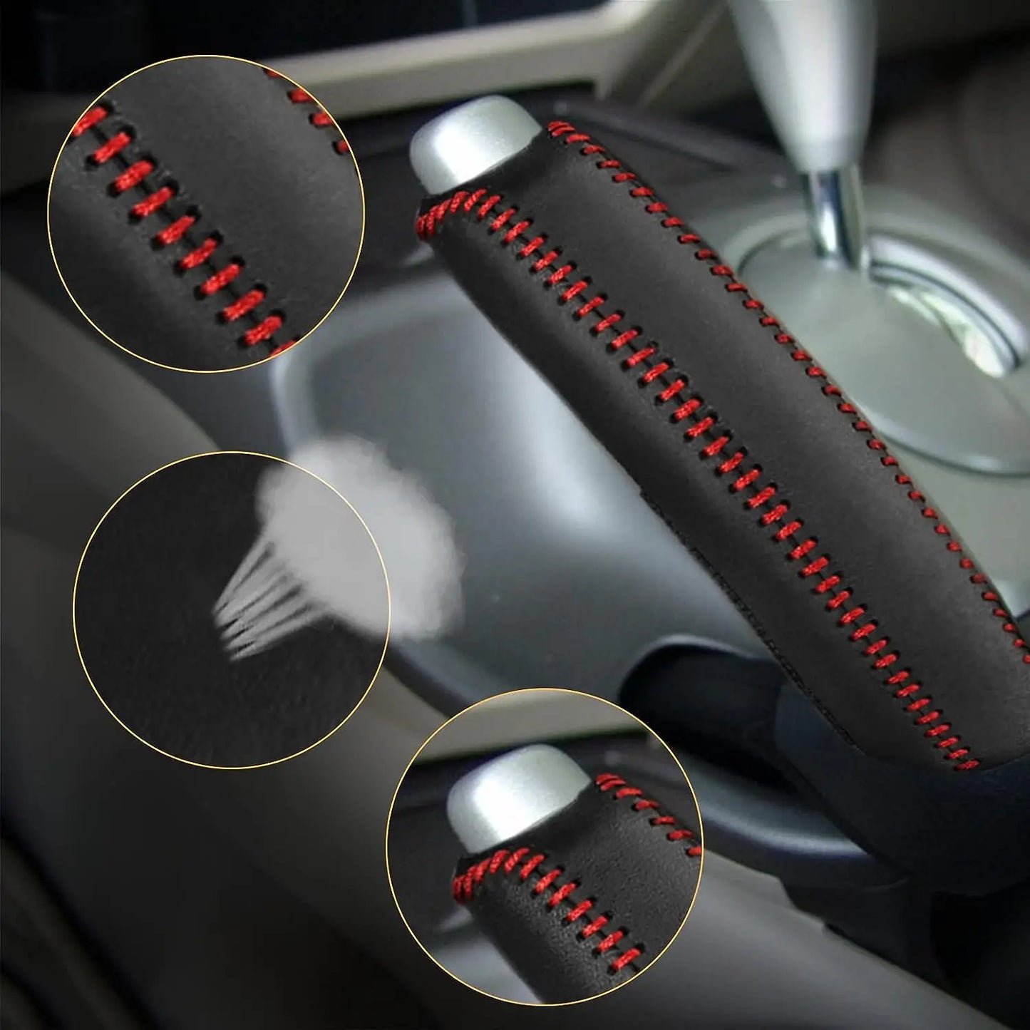 Car Leather Gears Handbrake Cover for SEAT Altea Toledo