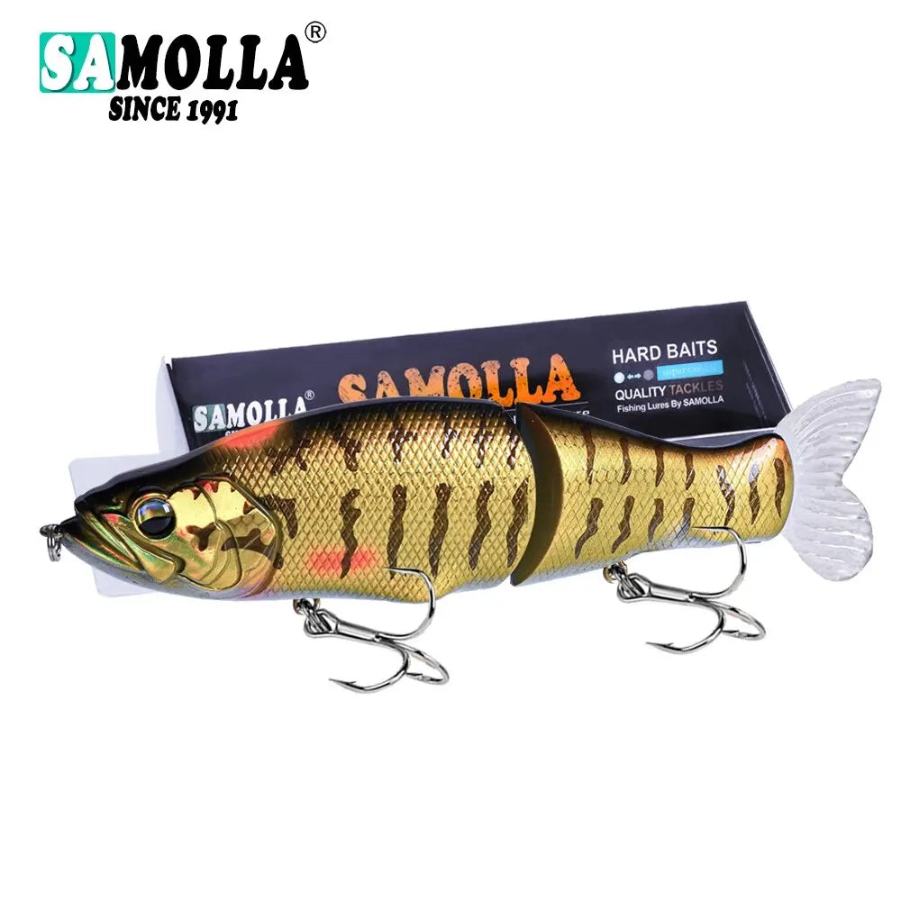 Slow Sinking SwimBaits Fishing Lures 30G Whopper Vibration Soft Tail