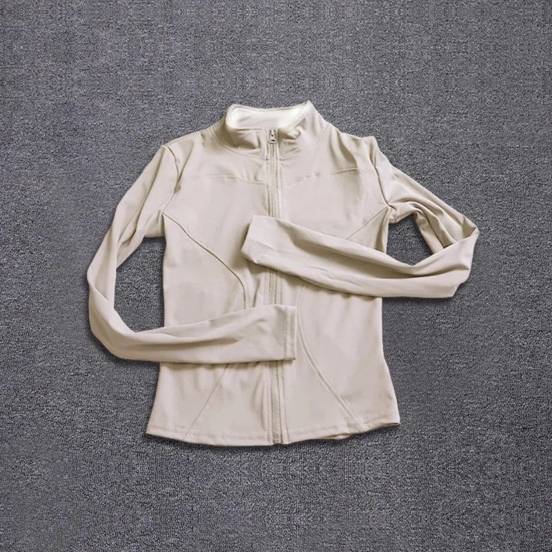 Women Sport Jacket Long Sleeve Shirt Workout