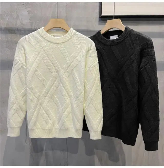 Sweater Men's Autumn and Winter Stripes Versatile New