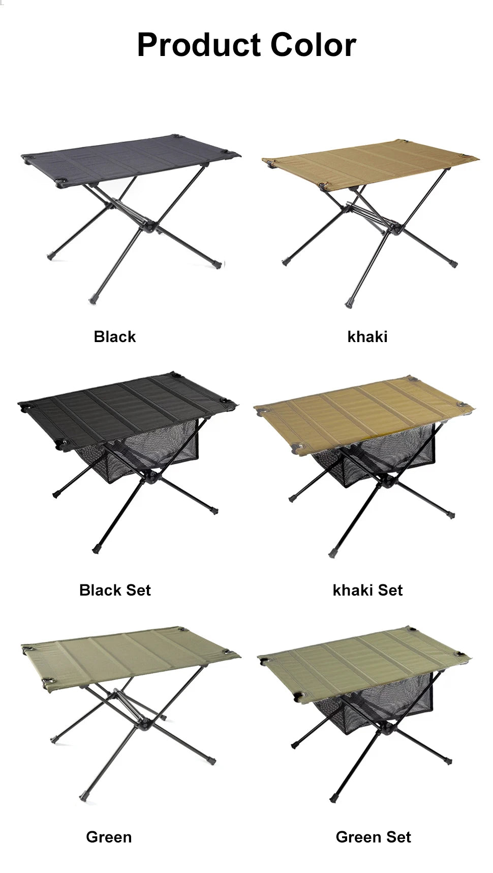 WESTTUNE Camping Folding Table Lightweight 1680D