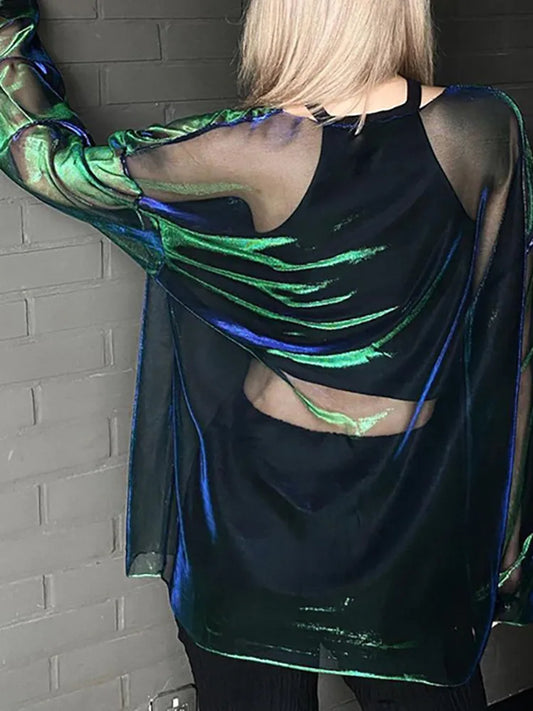 See Through T Shirts For Women Y2k Clothes Sexy Crop
