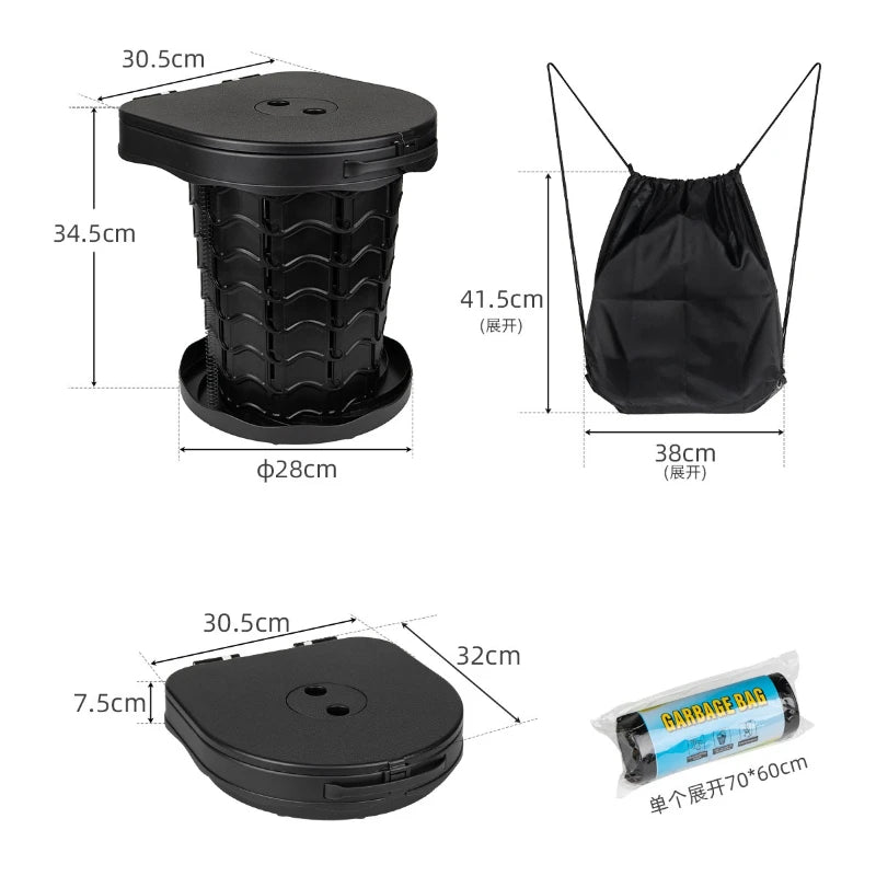 CLS Portable Foldable Camping Toilet Outdoor Travel