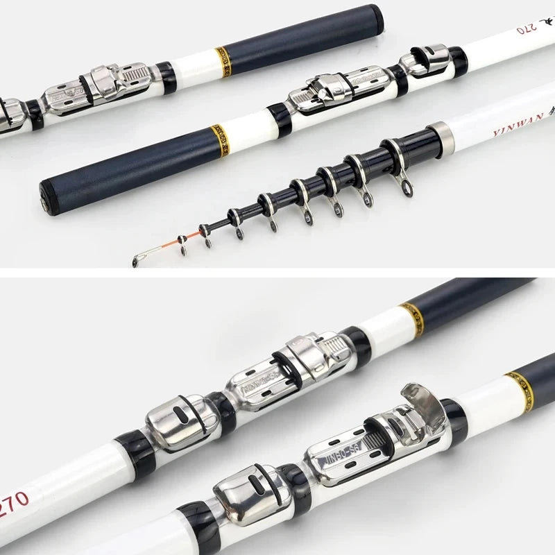 1.8M/2.1M/2.4M/2.7M/3.0M Telescopic Rock Fishing Rod