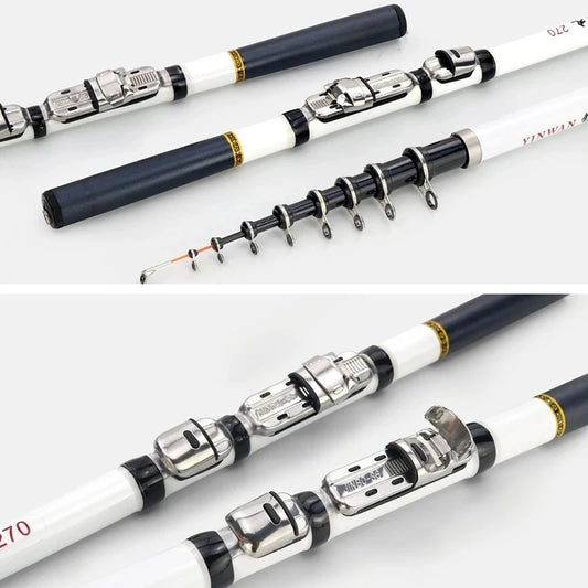 1.8M/2.1M/2.4M/2.7M/3.0M Telescopic Rock Fishing Rod