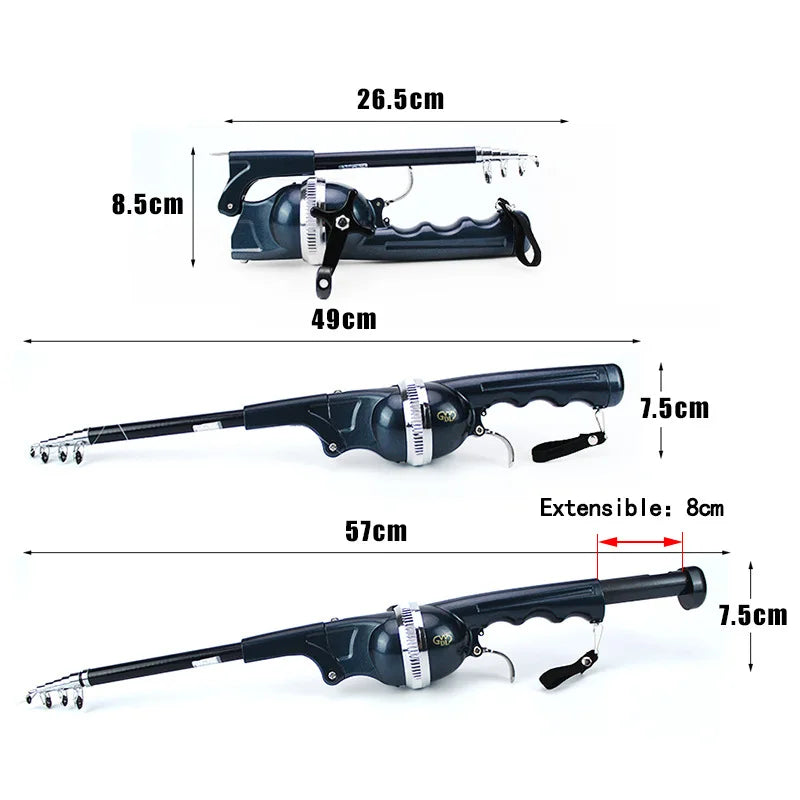 Travel Folding Mini Rod for Fish High Quality Foldable Fishing