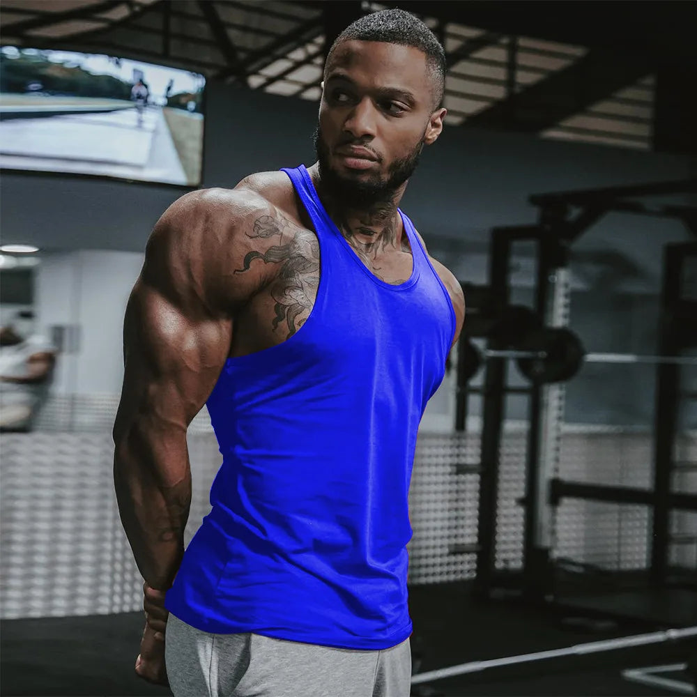 Men's Fitness Vest Sports Summer Cotton