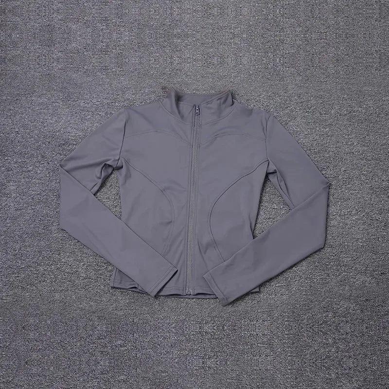 Women Sport Jacket Long Sleeve Shirt Workout