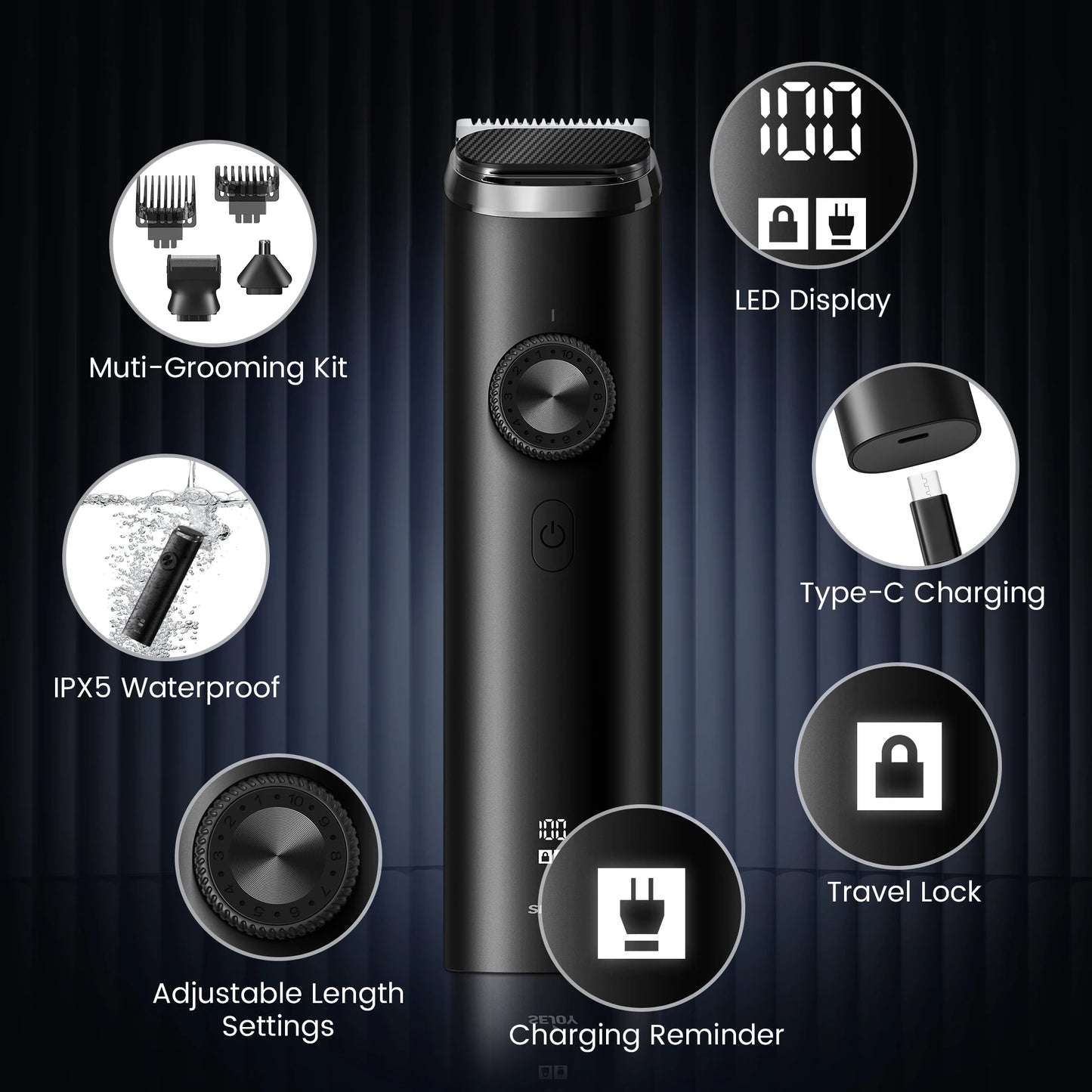 Sejoy Electric Hair Trimmer for men 3 in 1