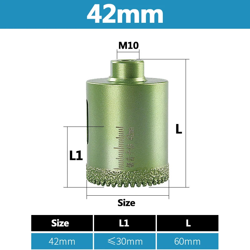 Serrated Dry Drilling Hole Opener Rock Slab/Marble/Quartzite/Granite/
