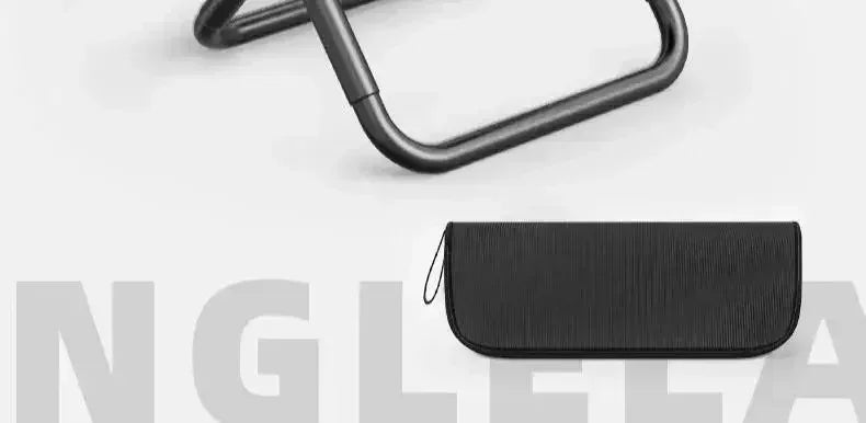 Portable folding stool, foldable hand-held camping stool,