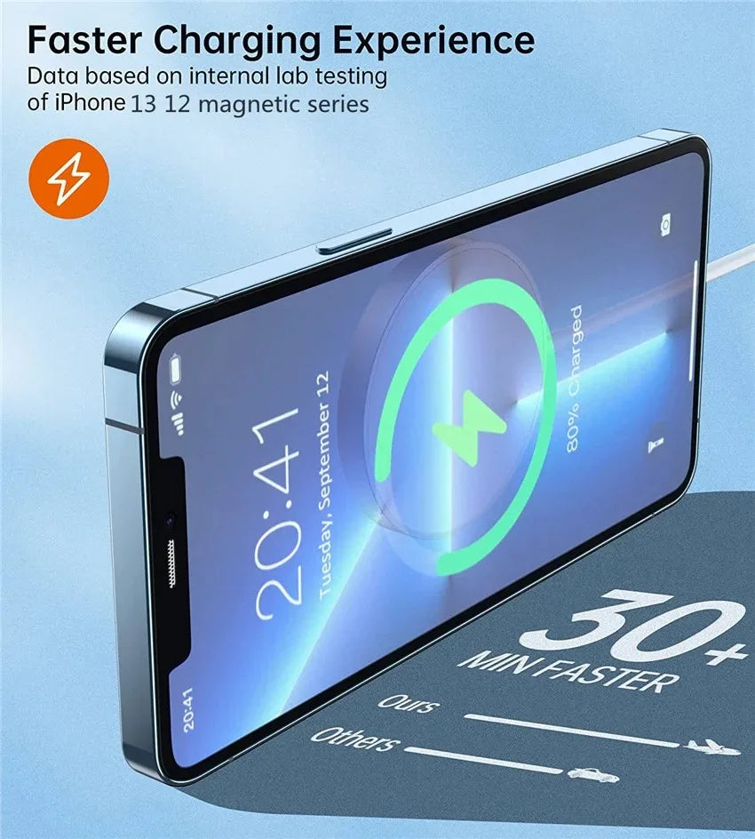 30w Magnetic Wireless Charger Pad for Macsafe iPhone 15 14 13 12 Pro