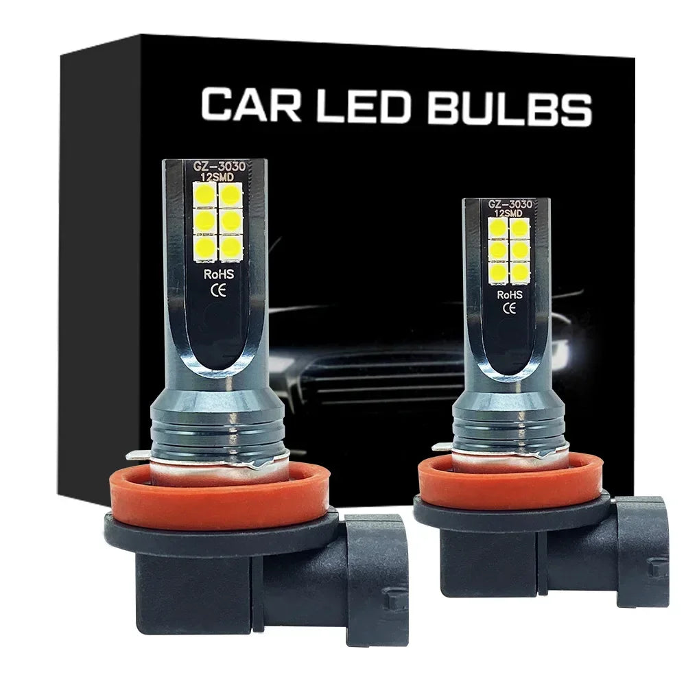 2Pcs 9005 9006 LED Headlight H11 H8 H9 H10 H1 H3
