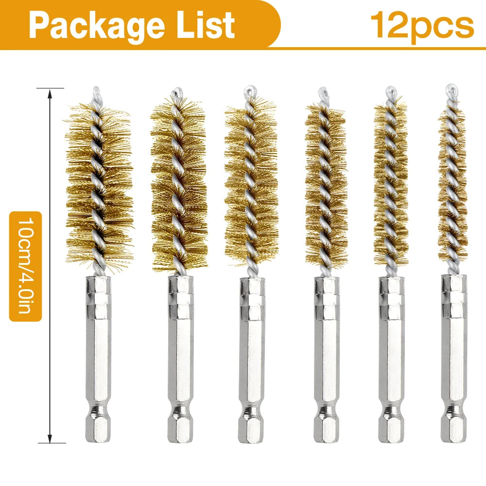 Set van 6 cosmetische reinigingsborstels met 1/4"
