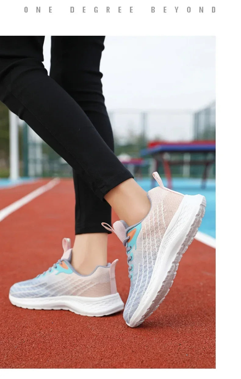 Women's Sports Shoes Spring 2025 New Knitted Casual Fashionable