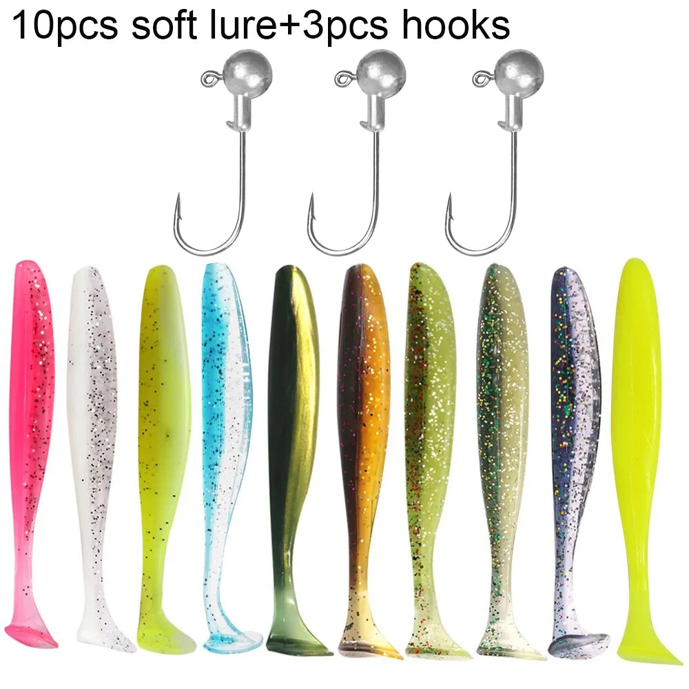 10PCS Soft Lure 5.5cm 7cm 10cm