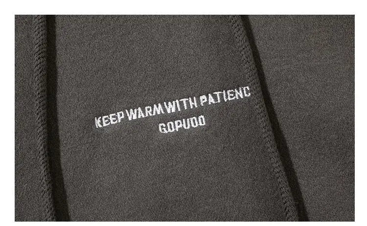 Slouchy hooded sweaters for men in winter American knitwear