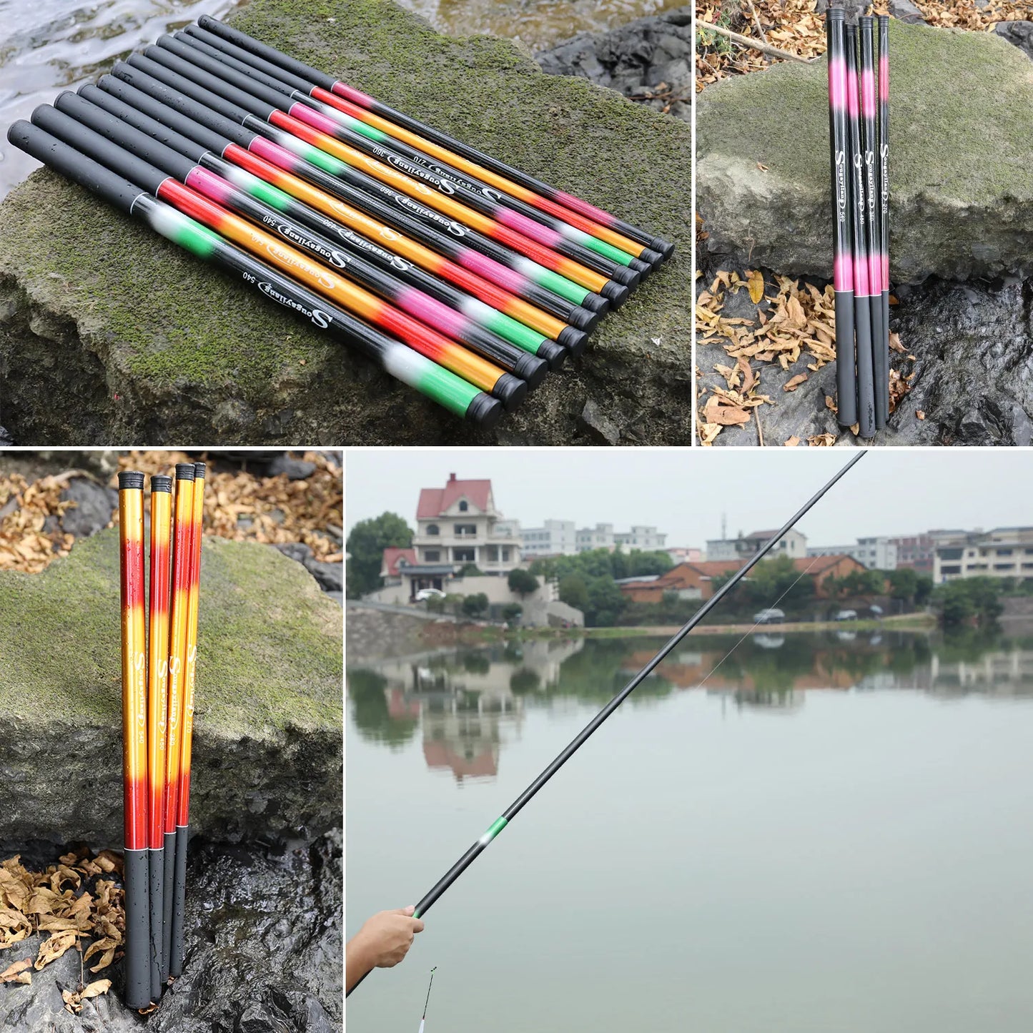 Sougayilang Carp Fishing Rod 2.7/3.6/4.5/5.4M Portable Ultra Light