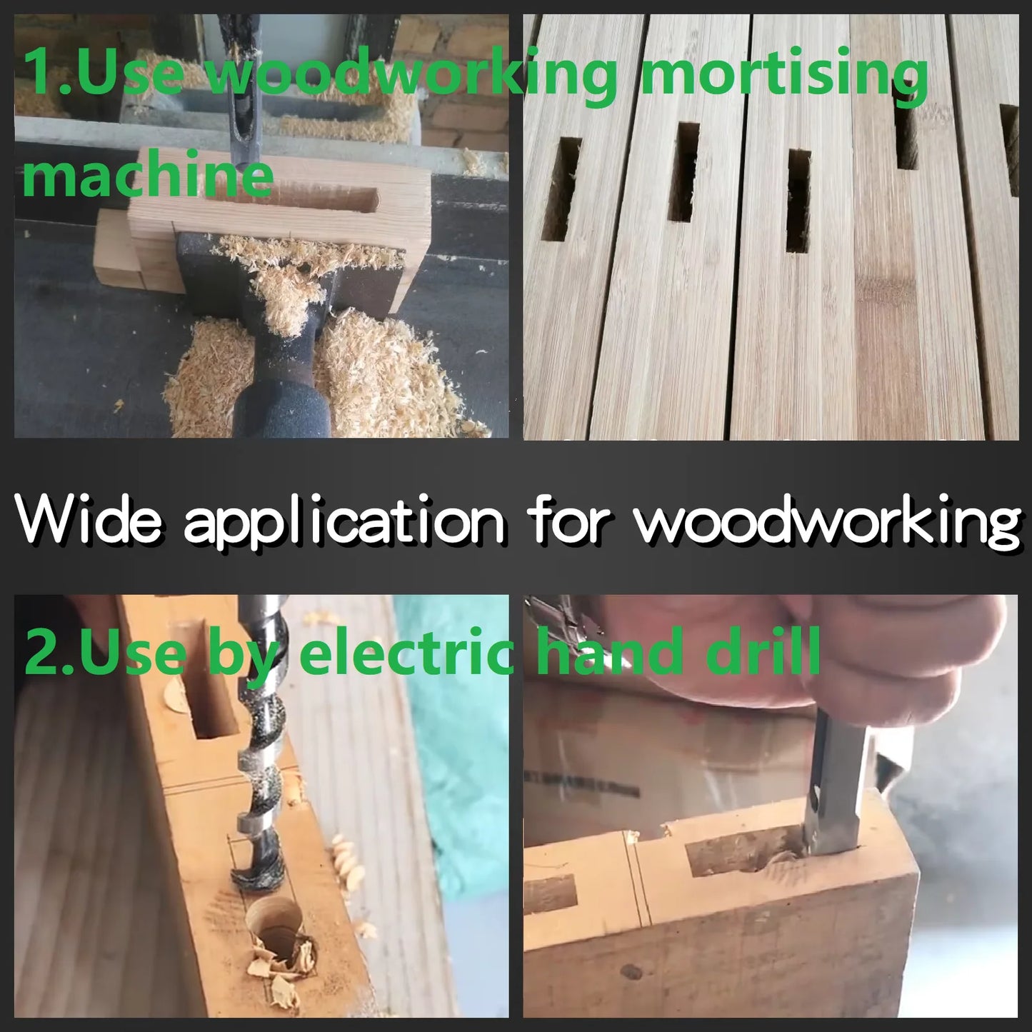 Woodworking Square Drill Bit HSS Twist Square Hole Drill Bits