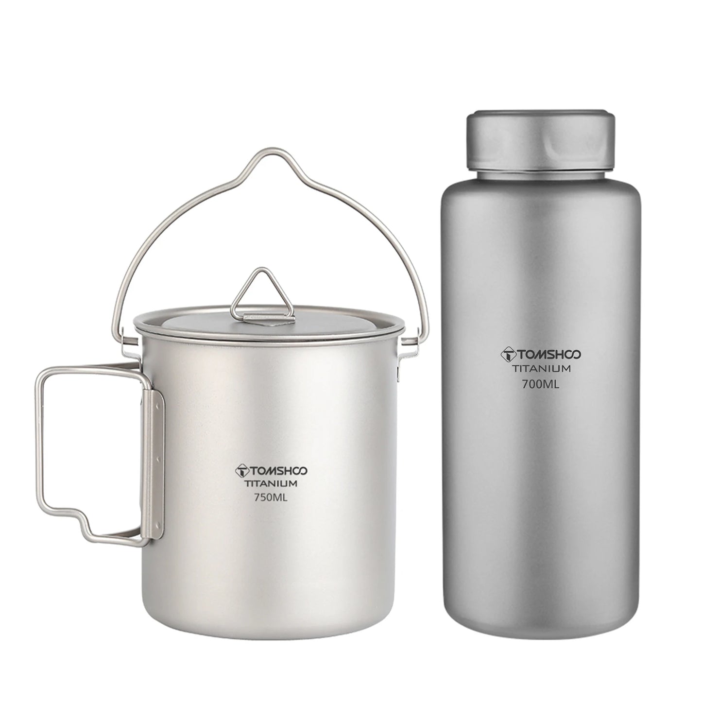1L Titanium Fles Lekvrij Enkellaags Sport Waterfles 750ml Potbeker