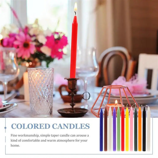 12pcs 16cm Colored Candles Great For Casting