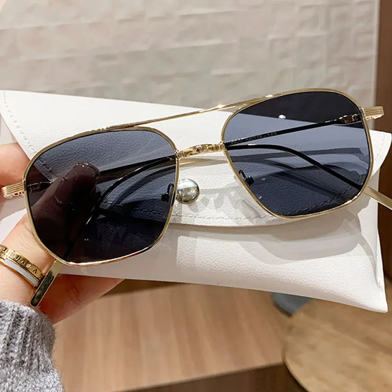 Women's Sunglasses 2025 Luxury Metal Trendy Glasses
