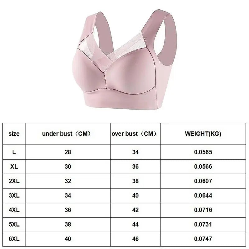 Vrouwen Posture Bra Draadloze Ergonomische Push-Up