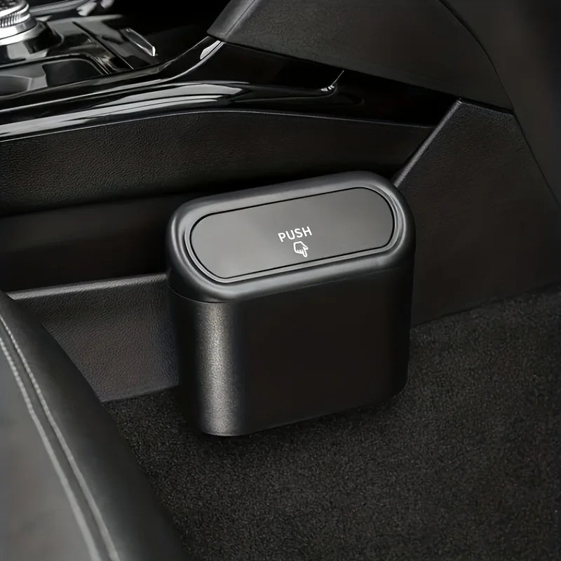 1pc Car Trash Can - Mini Garbage Bin and Organizer