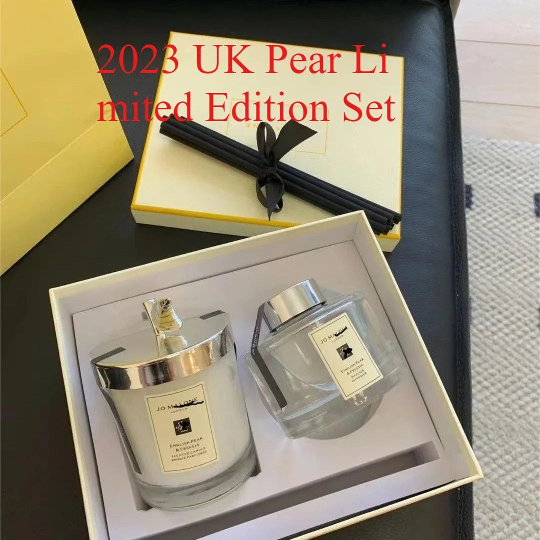 Aromatherapy Candle, UK Pear Velvet Rose Candlestick,