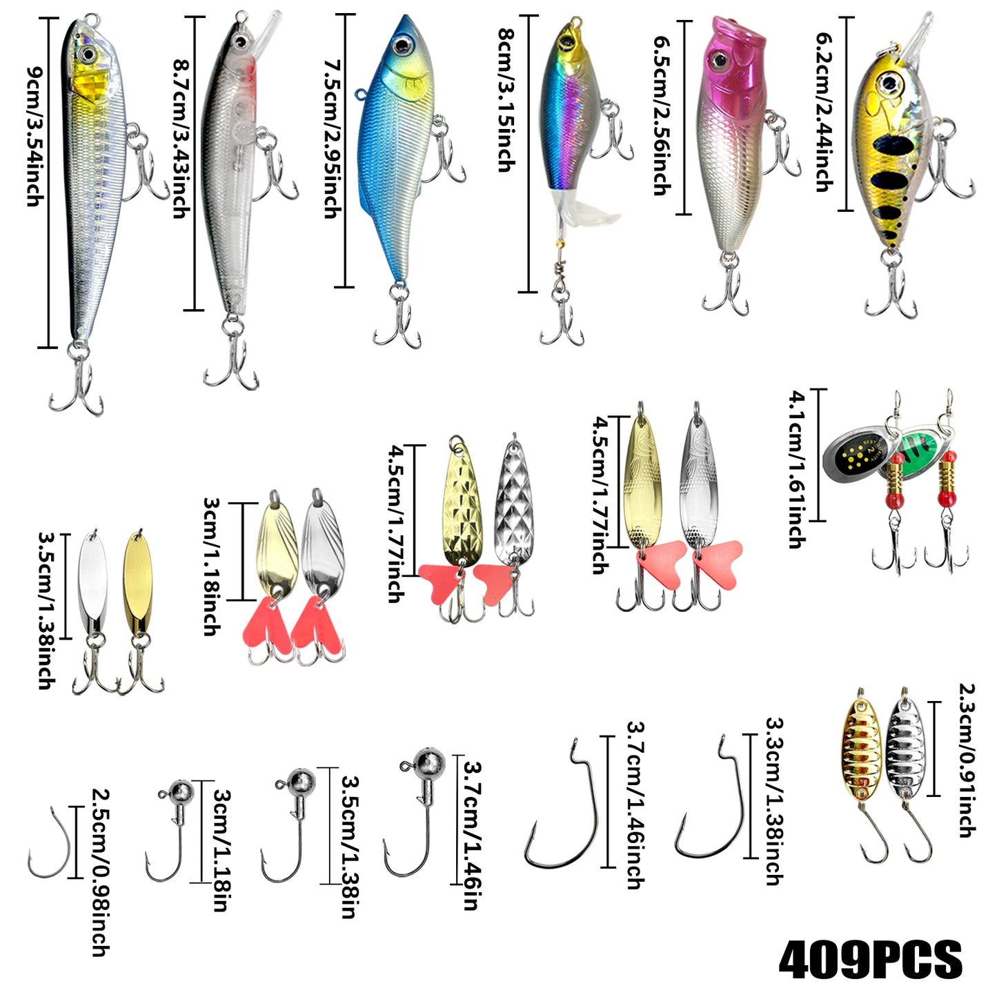 Fishing 26/60/83/122/239/409/410pcs