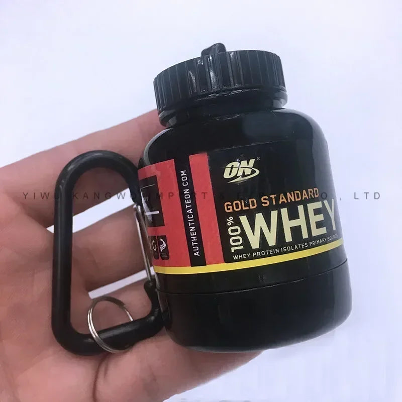 Portable Protein Powder Container Pill Organizer