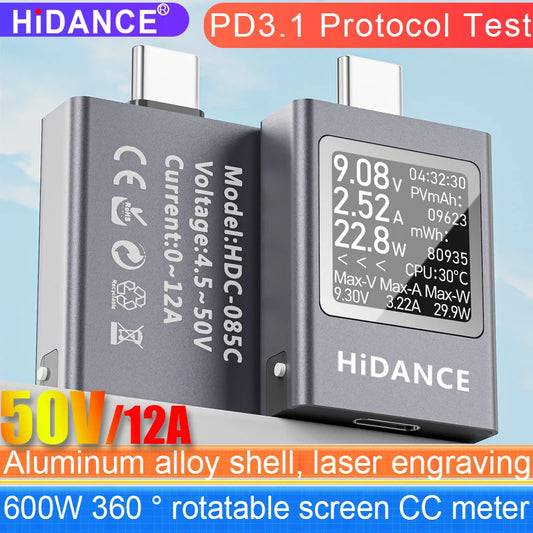 13 in 1 Type-C Tester DC Digital Voltmeter Amperimetro