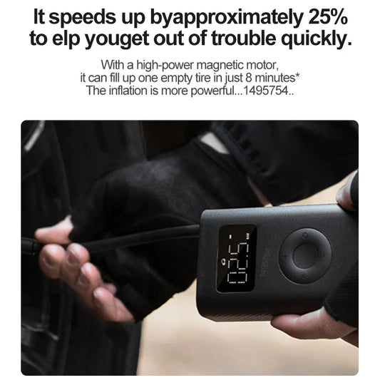 Xiaomi Mini Portable Air Pump 2 Mijia Electric Air Compressor Treasure Type-C Multitool Inflator For Automotive Car 2000mAh 5V