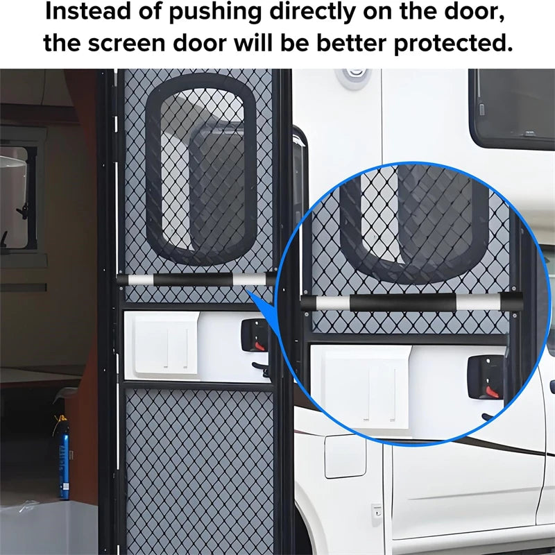 Universal RV Screen Door Handle Bar Non Slip Grab Bar
