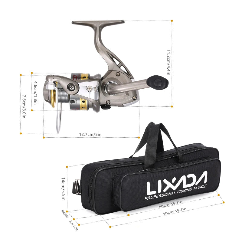 Lixada Telescopic Fishing Rod and Reel Combo