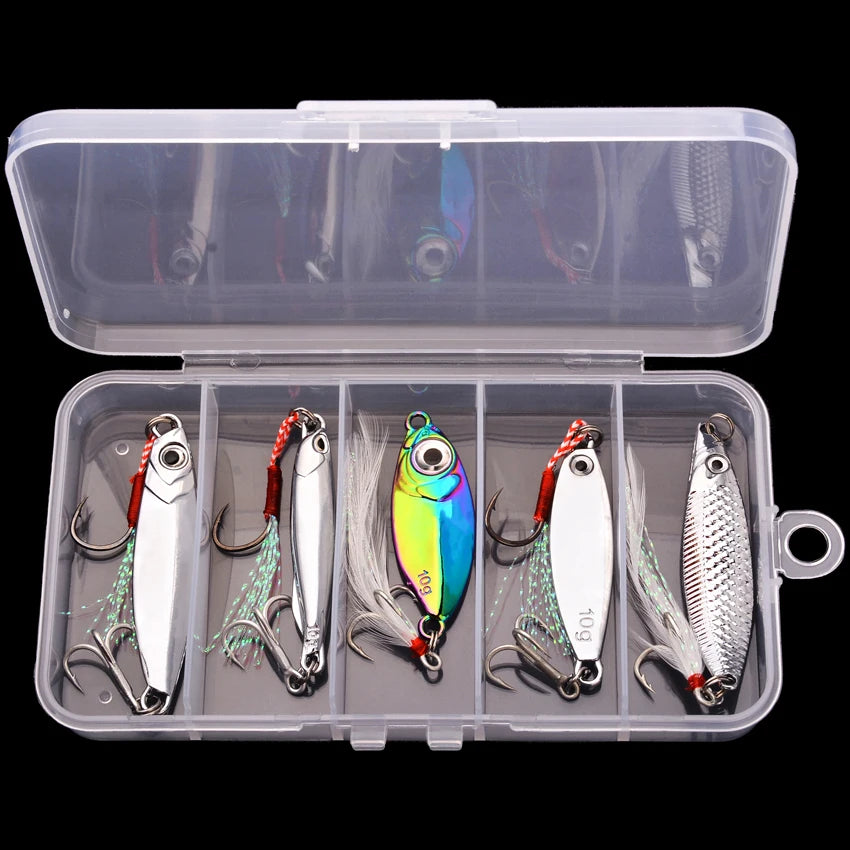5pcs/lot Wobbler lures 3g/10g/15g Metal Vib Fishing
