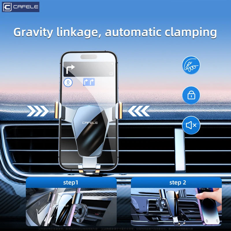 CAFELE Phone Holder in Car Mount for iphone 16 15 14 13 12