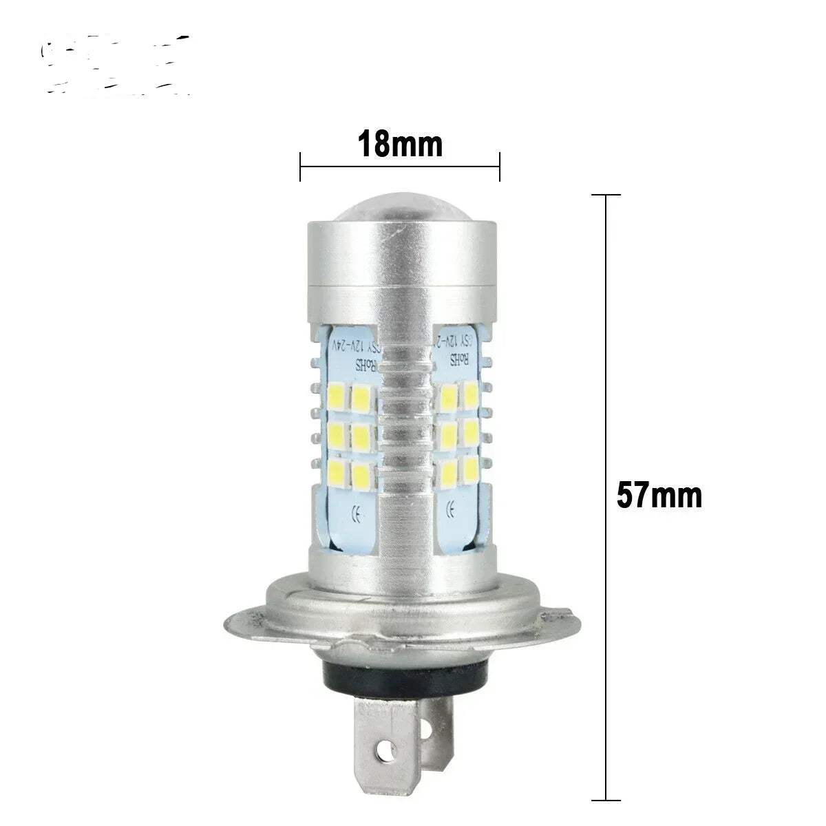 2x H7 LED Headlight Bulb Kit High/Low Beam