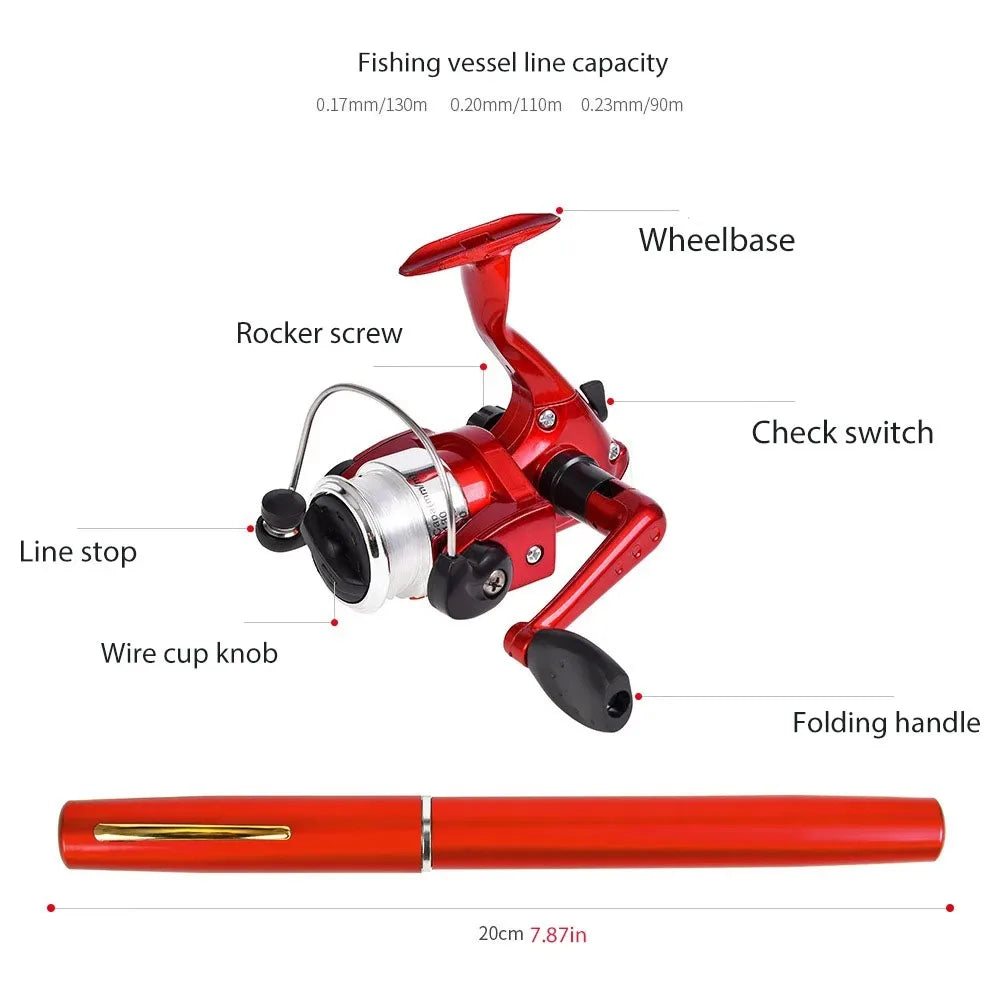 Fish Rod Goods Tackle Reel Telescopic Pole Tools